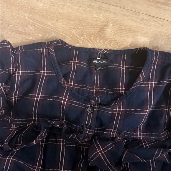 Madewell plaid blouse - Picture 3 of 4